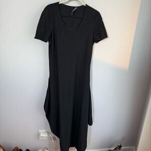 Elemente Clemente Asymmetrical Charcoal Dress